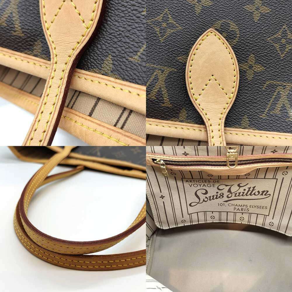 LOUIS VUITTON Brown Monogram Neverfull MM Tote Bag - Picture 4 of 6